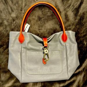 Dooney & Bourke Large Logo Lock Tote